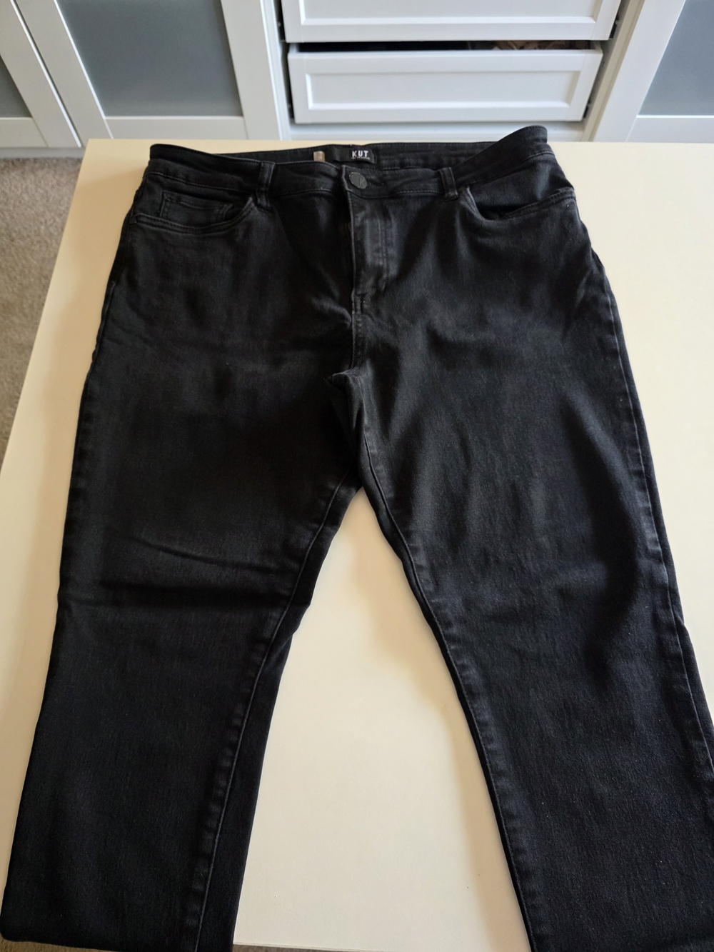 Kut from the Kloth Black High-Rise Jeans - Size 14